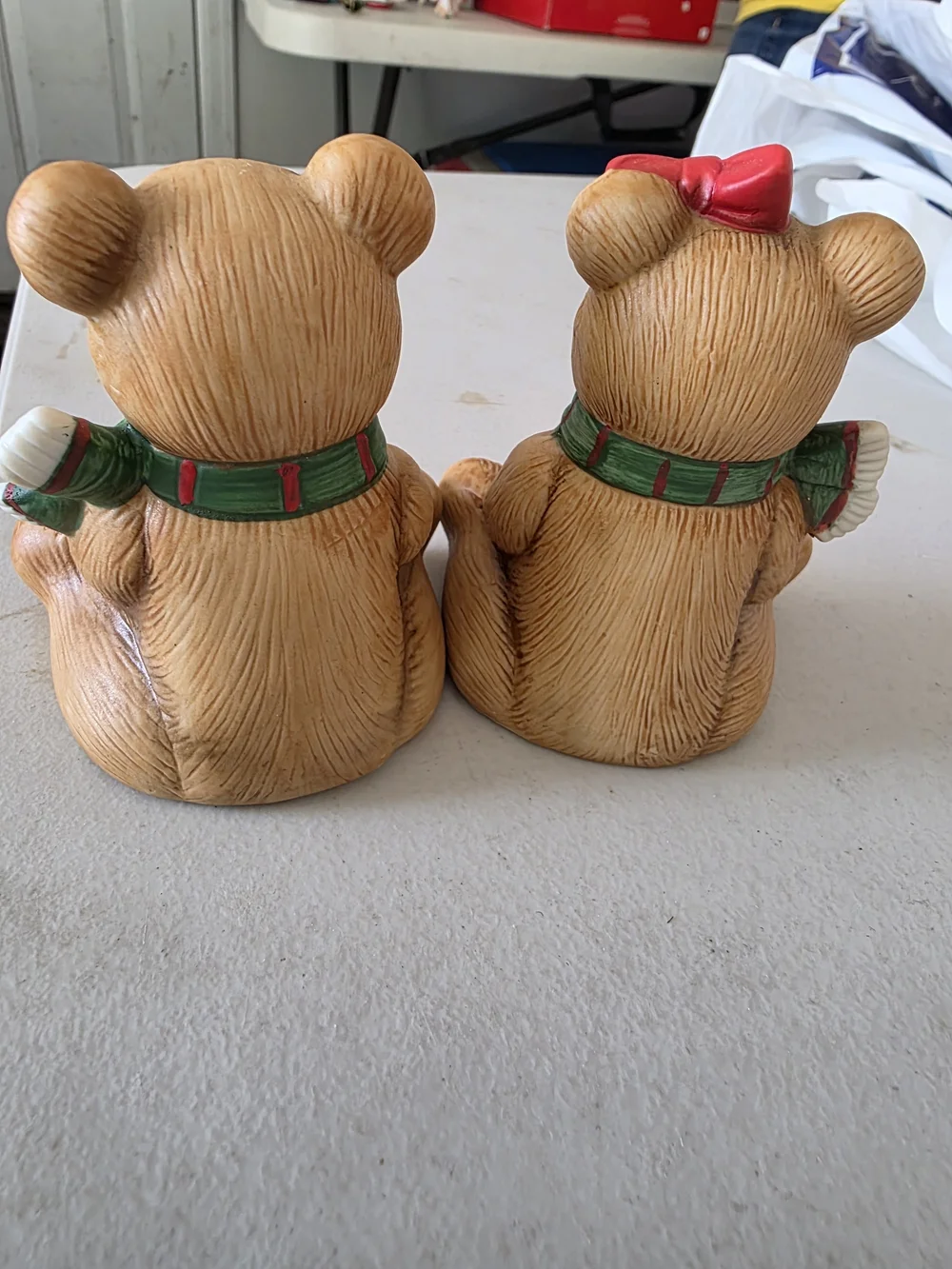 Vintage Home Interiors Christmas Teddy Bear Set